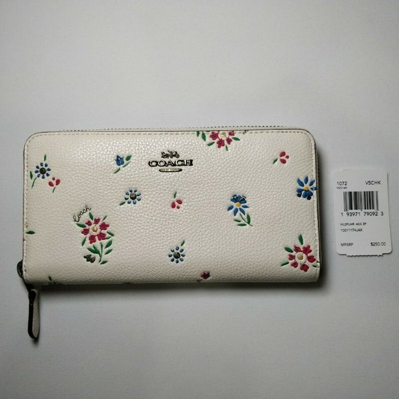 Coach Handbags - Coach 1072 Accordion Zip Wallet Wildflower Print